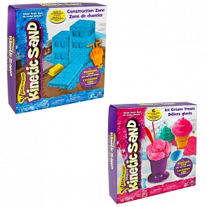 Кинетический песок для лепки из серии «Kinetic Sand» c формочками, 285 грамм (Spin Master, 71417)